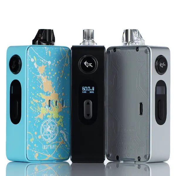 Lost Vape Centaurus B60 60W LiPo Boro Box Mod AIO Kit - Black Coral